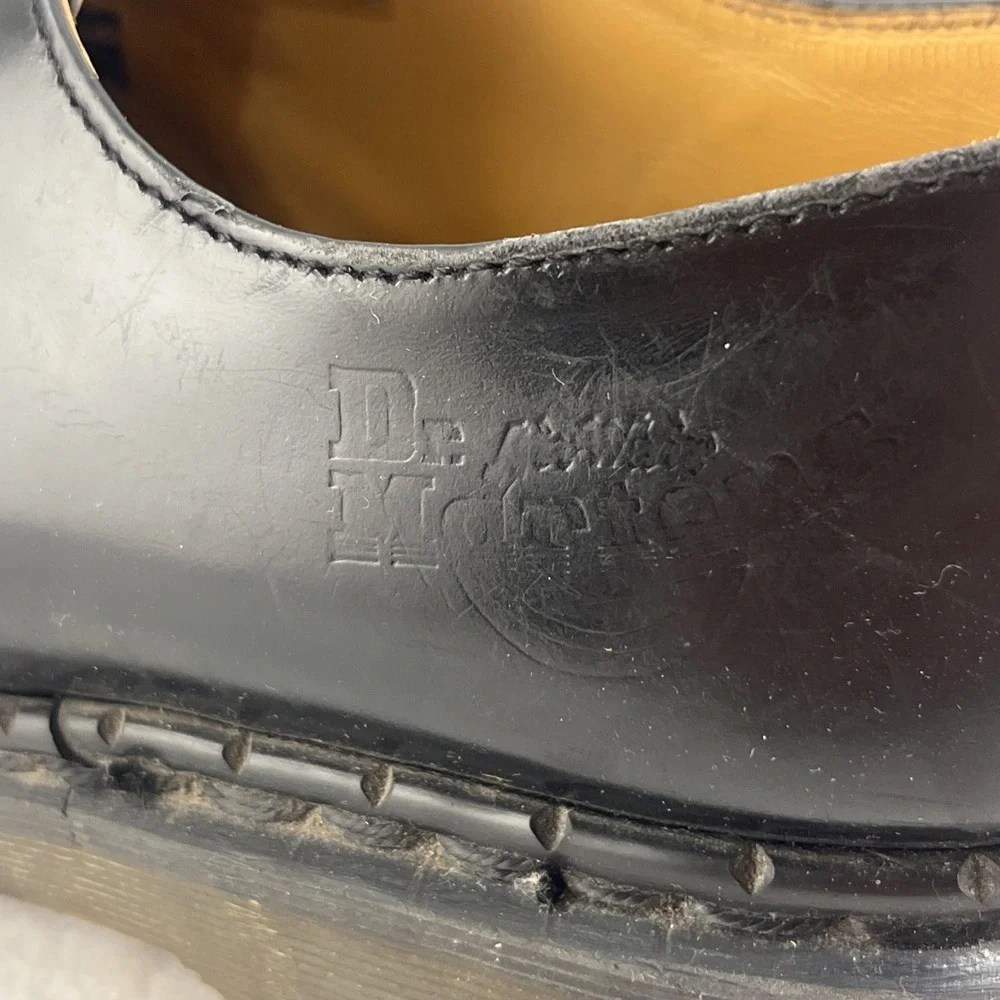 Dr Martens Docs‎ Made In England Black AW4 8266 Cap Toes Men's Size UK 9 US 10